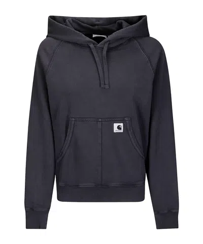 Carhartt Long Sleeve Pullover Sweatshirt In Black