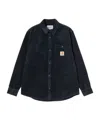 Carhartt Work In Progress Selby Cotton Canvas Button-up Shirt Jacket In Black