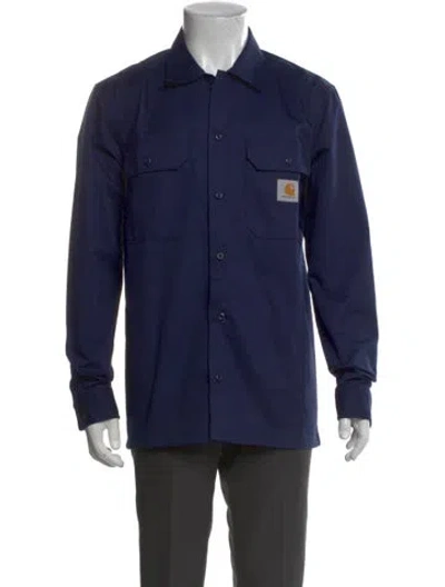 Pre-owned Carhartt Long Sleeve Shirt In Blue