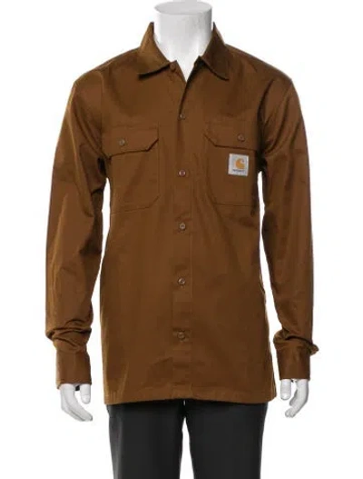 Pre-owned Carhartt Long Sleeve Shirt In Brown
