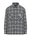 Carhartt Wip Cronyn Dark Navy Cotton Shirt Jacket In Gray
