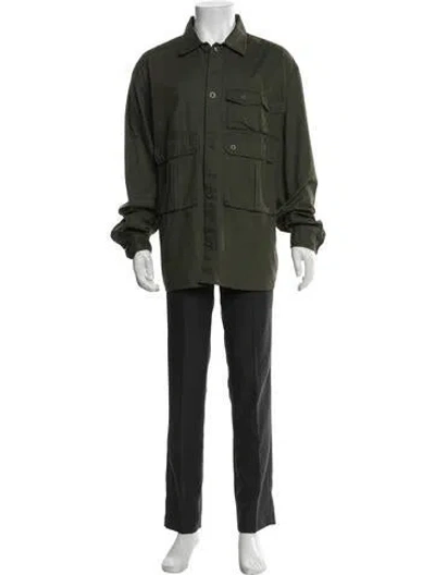 Pre-owned Carhartt Long Sleeve Shirt In Green