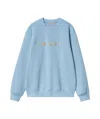 Carhartt Ribbed Crew Neck Sweaters With Long Sleeves In Blue