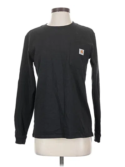 Pre-owned Carhartt Long Sleeve T-shirt In Black