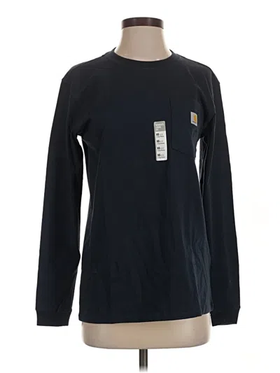 Pre-owned Carhartt Long Sleeve T-shirt In Black