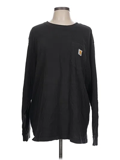 Pre-owned Carhartt Long Sleeve T-shirt In Black