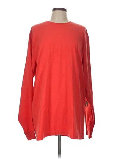 Pre-owned Carhartt Long Sleeve T-shirt In Red