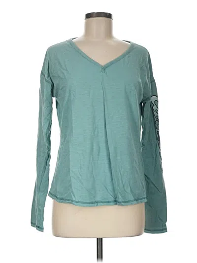 Pre-owned Carhartt Long Sleeve T-shirt In Teal