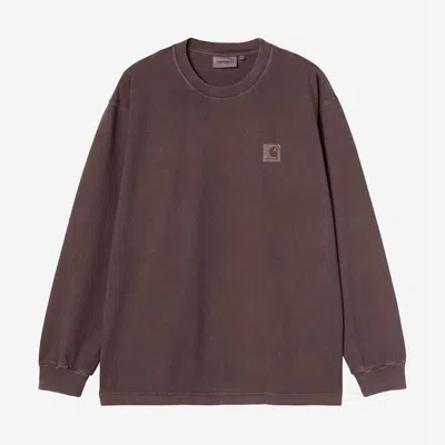 Carhartt Long Sleeve Vista Waffle T-shirt In Brown