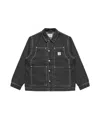 Carhartt Og Double Front Denim Jacket In Stone Washe