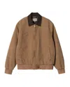 Carhartt Og Santa Fe Padded Cotton-canvas Jacket In Brown