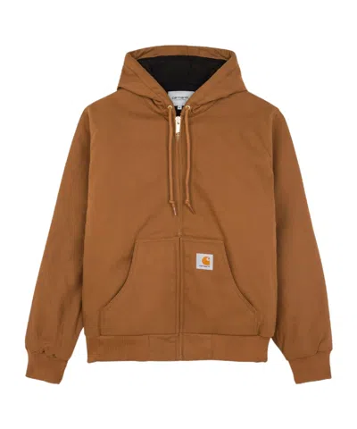 Carhartt Long-sleeved Casual Jacket In Brown
