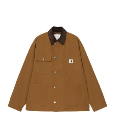 Carhartt Long-sleeved Casual Jacket In Brown