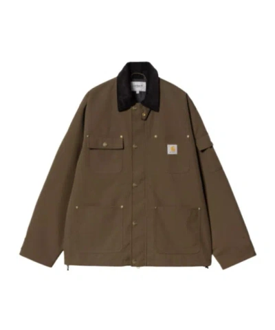Carhartt Long-sleeved Casual Jacket In Green