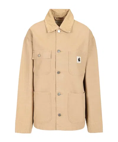 Carhartt Long-sleeved Casual Jacket In Neutral
