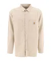 Carhartt Walter Shirt In Nude