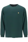 Carhartt Long-sleeved Chase T-shirt In Green