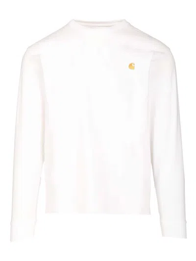 Carhartt Long-sleeved Cotton T-shirt In White
