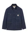 Carhartt Casual Jacket With Long Sleeves And Pockets In Blue