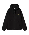Carhartt -wip Hooded American Script Sweatshirt In Black