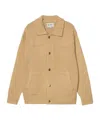 Carhartt Long-sleeved Knitted Cardigan In Nude