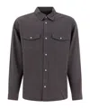 Carhartt Collared Shirt With Pockets And Cuffed Sleeves In Black