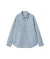Carhartt Misty Sky Walter Shirt Jacket In Blue