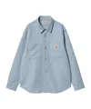 Carhartt Harvey Shirt With Long Sleeves And Pointed Collar In Gray