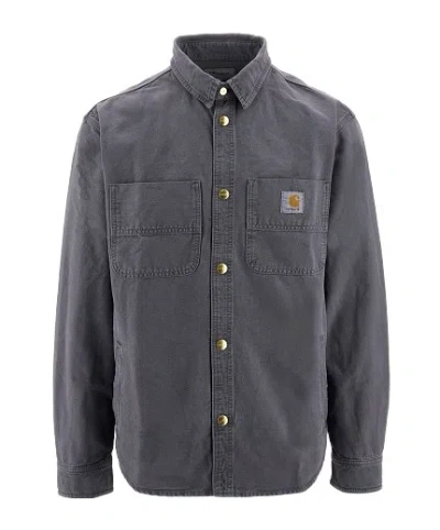 Carhartt Long-sleeved Shirt In Gray