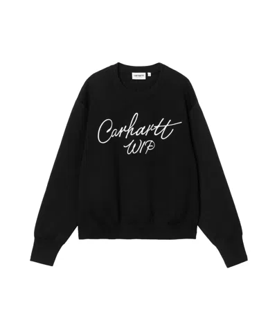 Carhartt Long-sleeved Sweater In Black
