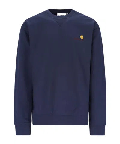 Carhartt Long-sleeved Sweater In Blue