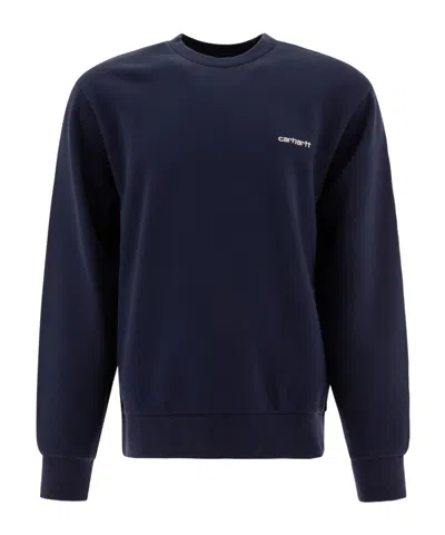CARHARTT CARHARTT WIP SCRIPT EMBROIDERED CREWNECK SWEATSHIRT