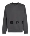 Carhartt Crew Neck Long Sleeves Cuffs And Hem In Black