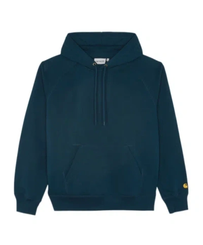 Carhartt Wip Chase Drawstring Hoodie In Blue