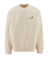 Carhartt Wip American Script Cotton-blend Sweatshirt In Nude