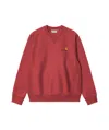 Carhartt Red American Script Sweatshirt In Red