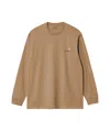 Carhartt Cotton Blend Crew Neck American Script Sweat In Green