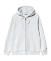 Carhartt Long-sleeved Zipper Sweatshirt In White