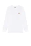 Carhartt White American Script Cotton Blend Sweatshirt In White