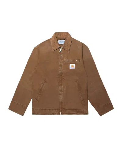 Carhartt Long-sleeved Casual Jacket In Brown