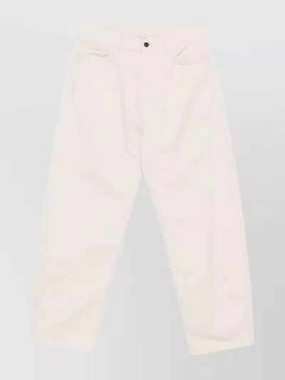 CARHARTT LOOSE FIT COTTON JEANS WITH BACK POCKETS