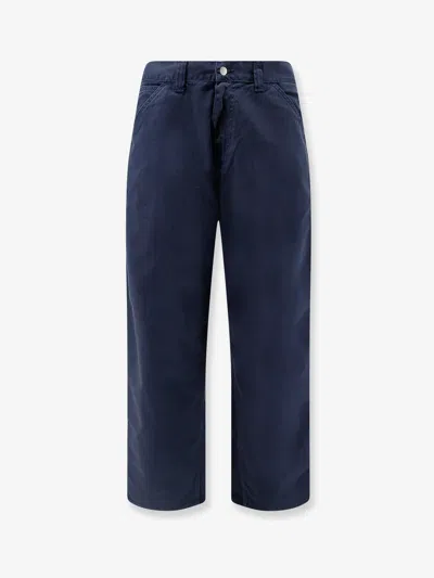 Carhartt Merrick Pleated Trousers In Blue