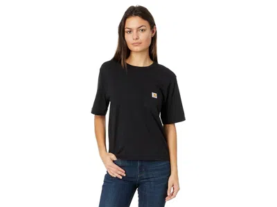Carhartt Loose Fit Lightweight Short Sleeve Crew Neck T-shirt In Black