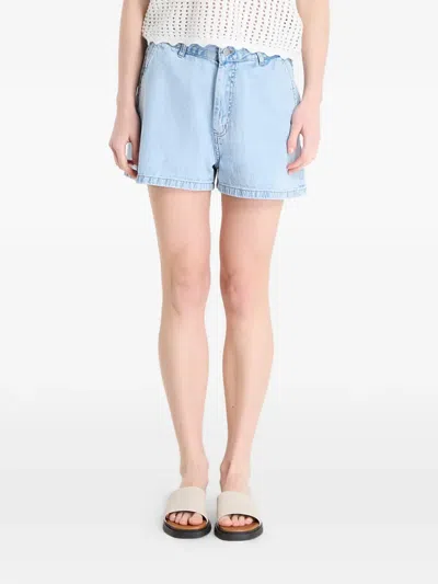 Carhartt Lova Light-wash Denim Shorts In Blue