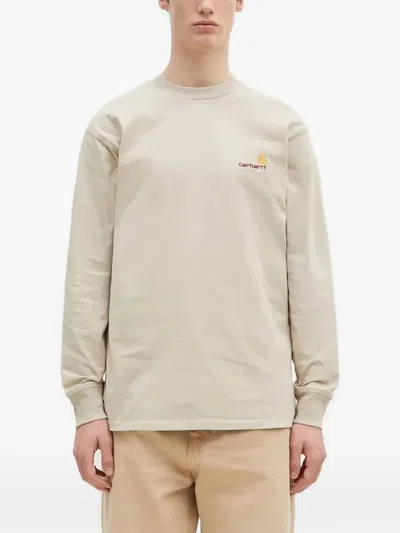 Carhartt L/s American Script Long-sleeve T-shirt In White