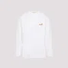 Carhartt White American Script Cotton Blend Sweatshirt In White