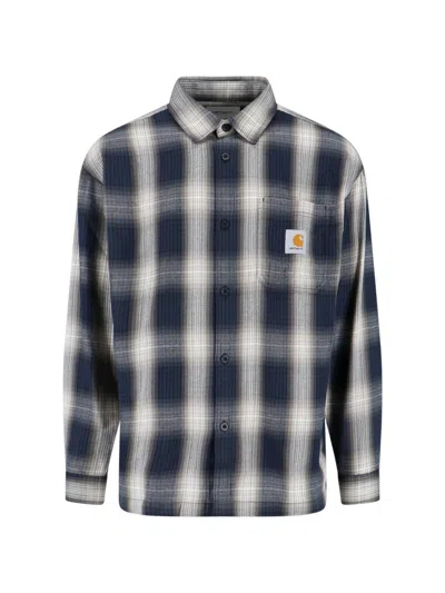 Carhartt 'l/s Blanton' Shirt In Blue