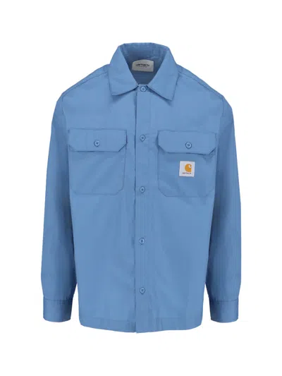 Carhartt Craft Poplin Shirt In Blue