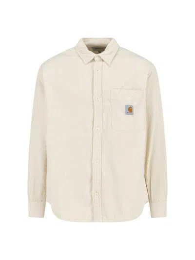 Carhartt 'l/s Flint' Shirt In White