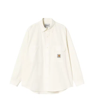 CARHARTT CARHARTT WIP LOGO-PATCH BUTTON-UP SHIRT